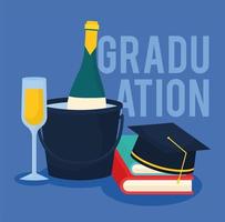 nice graduation cartel vector