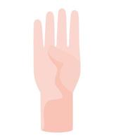 nice raised hand vector