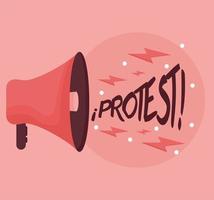 megaphone for protest vector