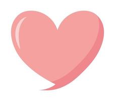 pink heart bubble vector