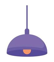 lámpara colgante púrpura vector