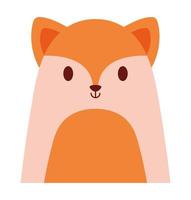 nice baby fox vector