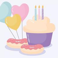 nice birthday illustration vector