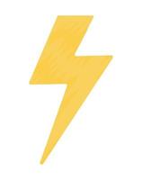 golden lightning design vector