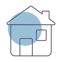 blue house design vector