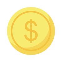 golden coin illustration vector