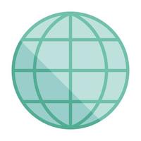 green planet globe vector