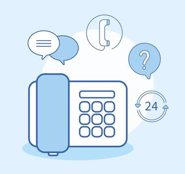 technical support design vector