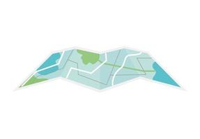 fold map icon vector