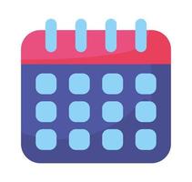 blue calendar design vector