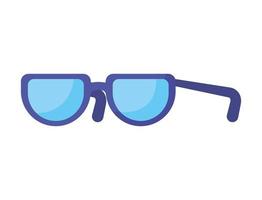 blue eyeglasses design vector