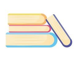 pile of textbooks vector