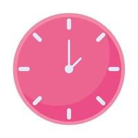 pink clock design vector