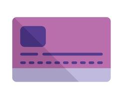 purple credit card vector