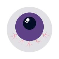 halloween eyeball representation vector