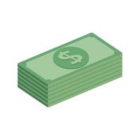 stack bills money cash isolated icon vector