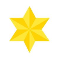 estrella david símbolo icono aislado vector