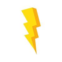 thunderbolt pop art style icon vector