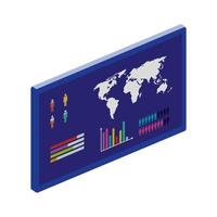 infographic graphics report isolated icon vector