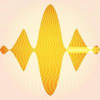 waves background, geometric figures on white background vector