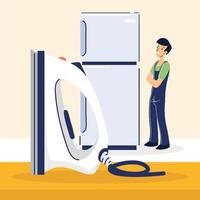 technical man worker vector