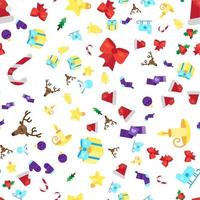 Merry Christmas Seamless Pattern vector