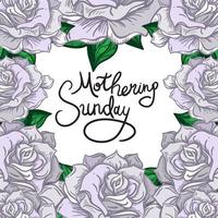Mothering Sunday Lettering vector