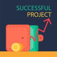 Successful Project Banner vector