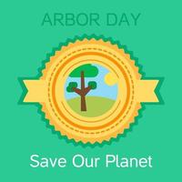 Arbor Day Greeting vector