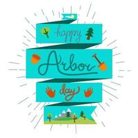 Arbor Day Greeting vector