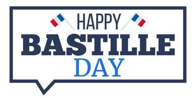 Happy Bastille Day vector