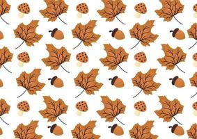 background with autumn theme on white background 3 vector