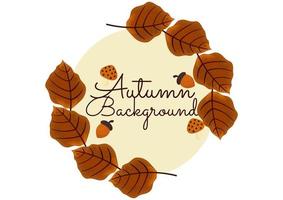 background with autumn theme 4 vector