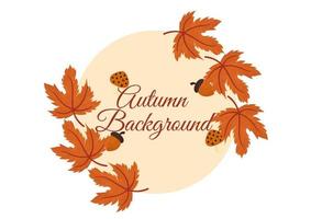 background with autumn theme 5 vector