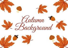 background with autumn theme 6 vector