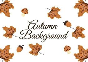 background with autumn theme 8 vector