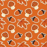 seamless pattern with autumn theme 5 vector