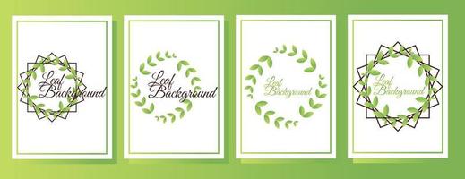 leaf background collection 2 vector