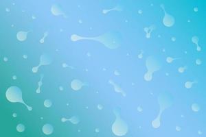 Abstract background of round particles and compounds. Vector image of elements.