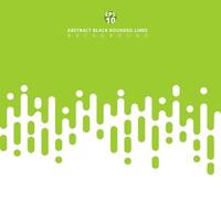 Abstract green Rounded Lines Halftone Transition. Spring summer. vector