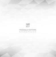 Abstract perspective triangles pattern on gray and white color background texture. Geometric technology element. vector