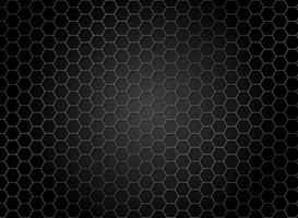 Abstract striped hexagon pattern on dark background. Metal texture. vector