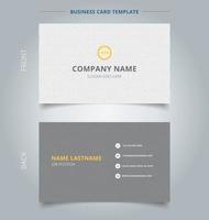 Creative business card and name card template gray hexagon pattern on white background. vector