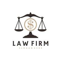 Money Justice logo vector template, Creative Law Firm logo design concepts