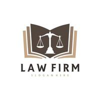 Justice Book logo vector template, Creative Law Firm logo design concepts