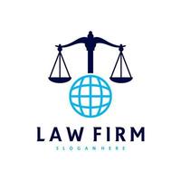 World Justice logo vector template, Creative Law Firm logo design concepts