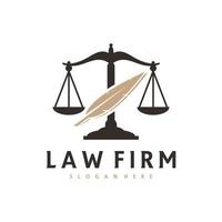 Justice feather logo vector template, Creative Law Firm logo design concepts