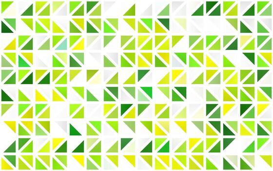 Light Green, Yellow vector seamless texture in triangular style.