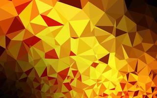 Light Orange vector triangle mosaic texture.