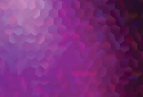 Dark Purple vector texture with colorful hexagons.